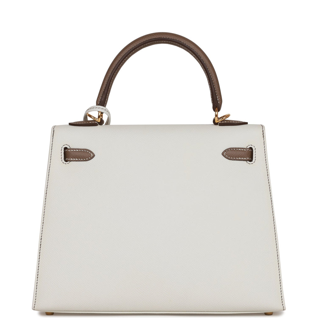Hermes Kelly Sellier 25 Rouge Sellier Epsom Gold Hardware – Madison Avenue  Couture