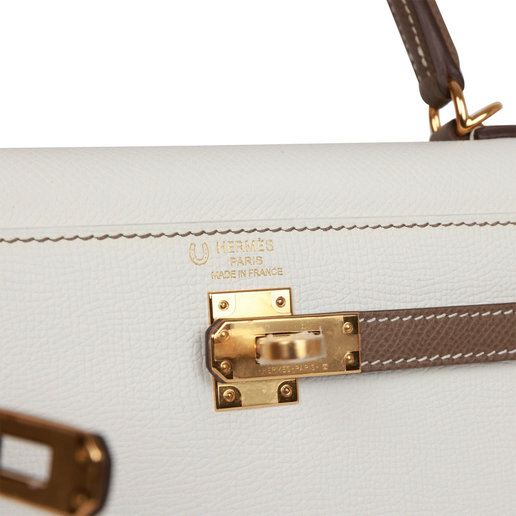 Hermes Special Order (HSS) Kelly Sellier 25 Gold and Trench Epsom Brus –  Madison Avenue Couture