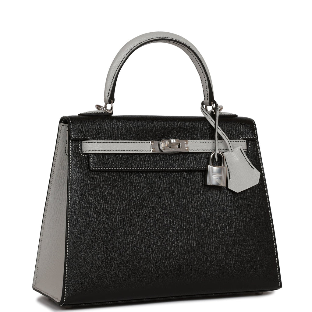 Hermes Birkin HSS 30 Bag Gris Perle Black Chevre Leather
