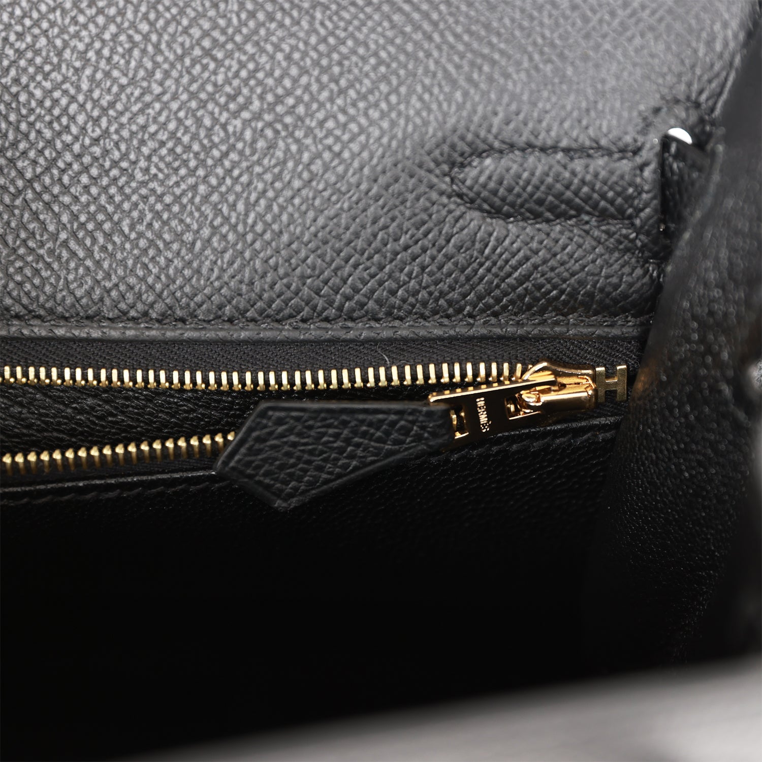 Hermes Kelly Sellier 25 Black Epsom Gold Hardware-1 – Madison Avenue ...