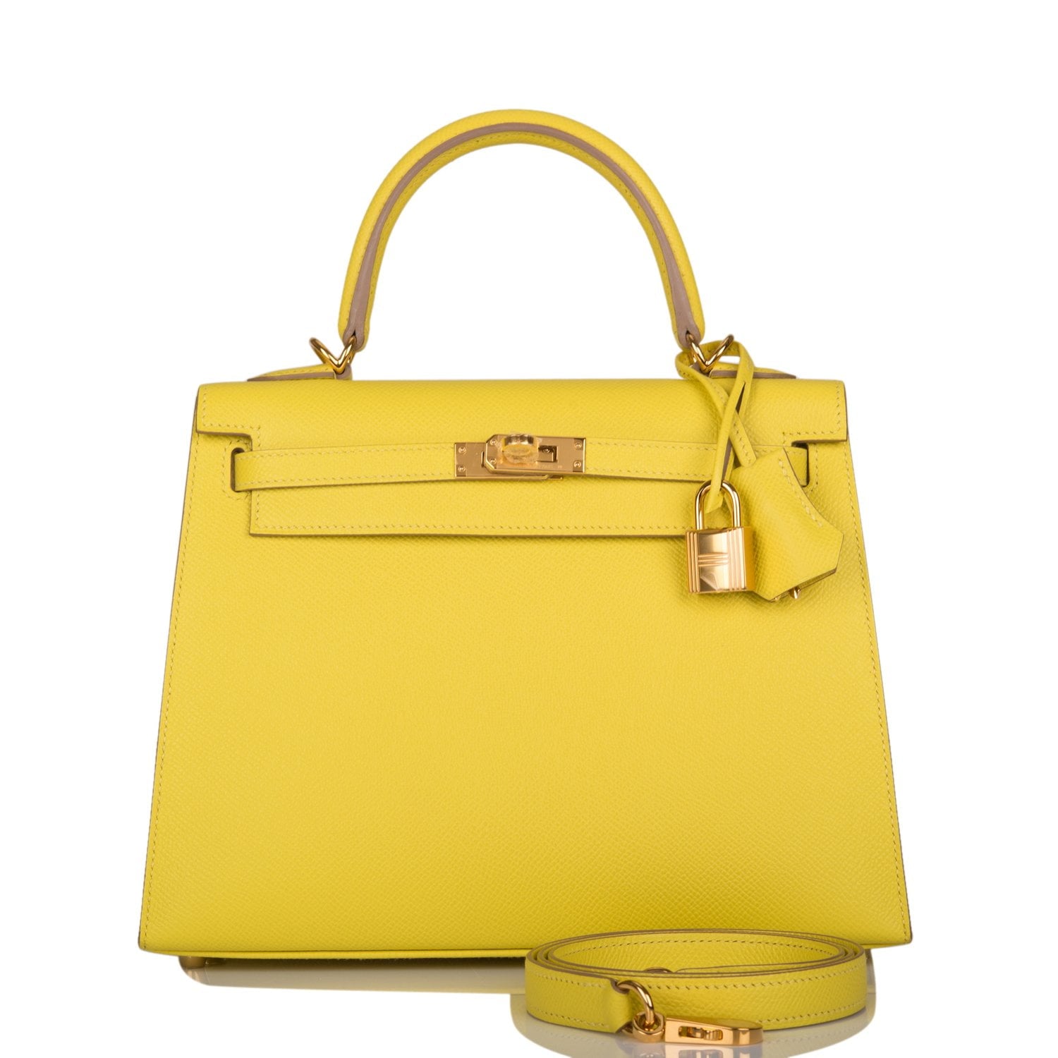 Hermes Kelly Sellier 25 Lime Epsom Gold Hardware – Madison Avenue Couture