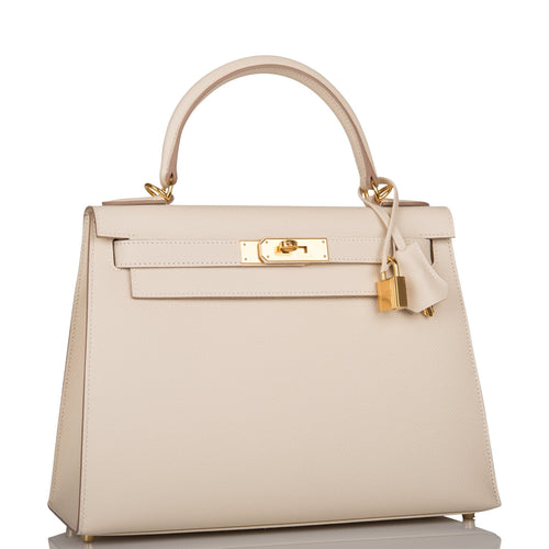 Hermes Craie Epsom Sellier Kelly 28cm Gold Hardware