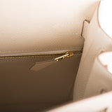 Hermes Craie Epsom Sellier Kelly 28cm Gold Hardware