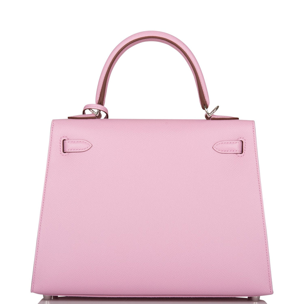 Hermes Kelly Sellier 25 Mauve Sylvestre Epsom Palladium Hardware – Madison  Avenue Couture