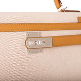 Hermès 28 cm Grey Swift and Pale Green Sellier Kelly with