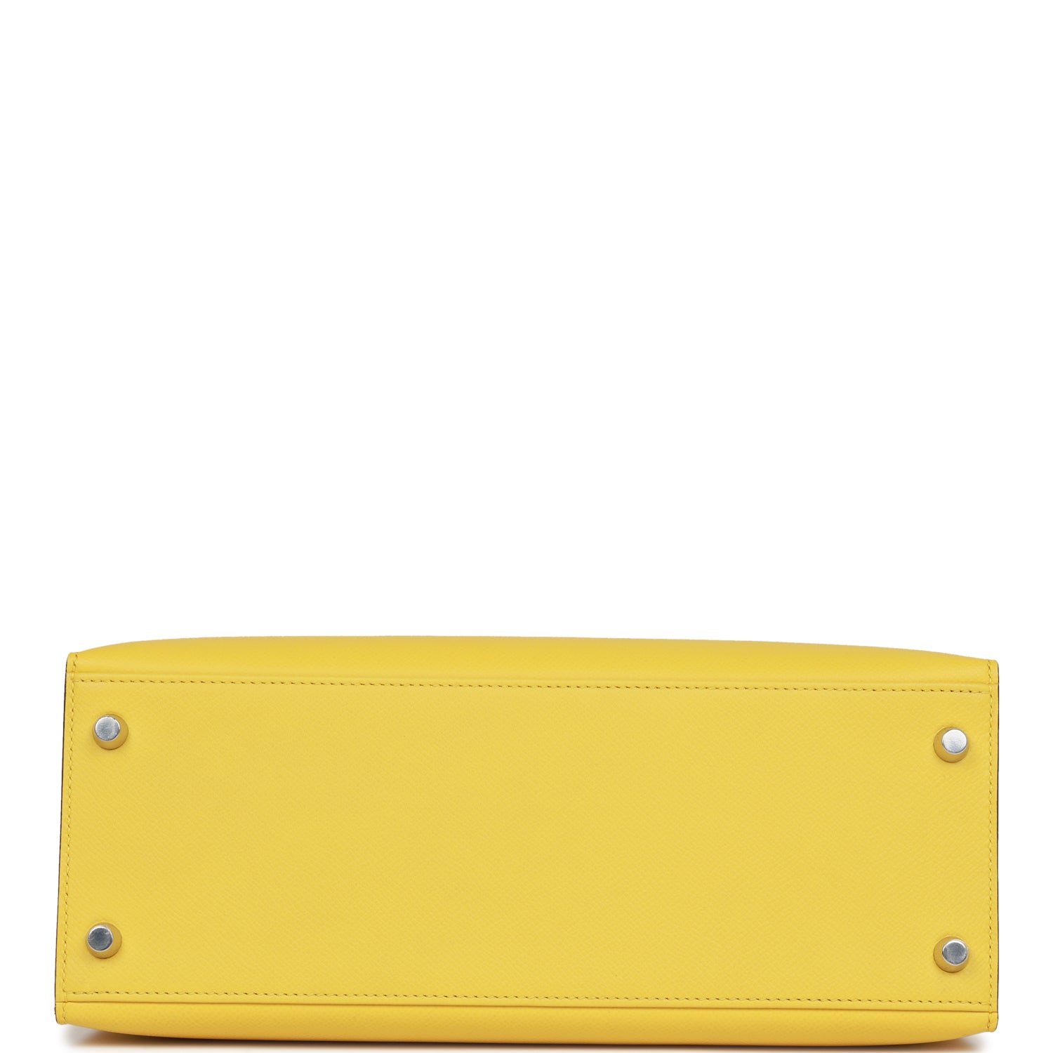 Hermes Kelly Sellier 28 Jaune de Naples Epsom Palladium Hardware