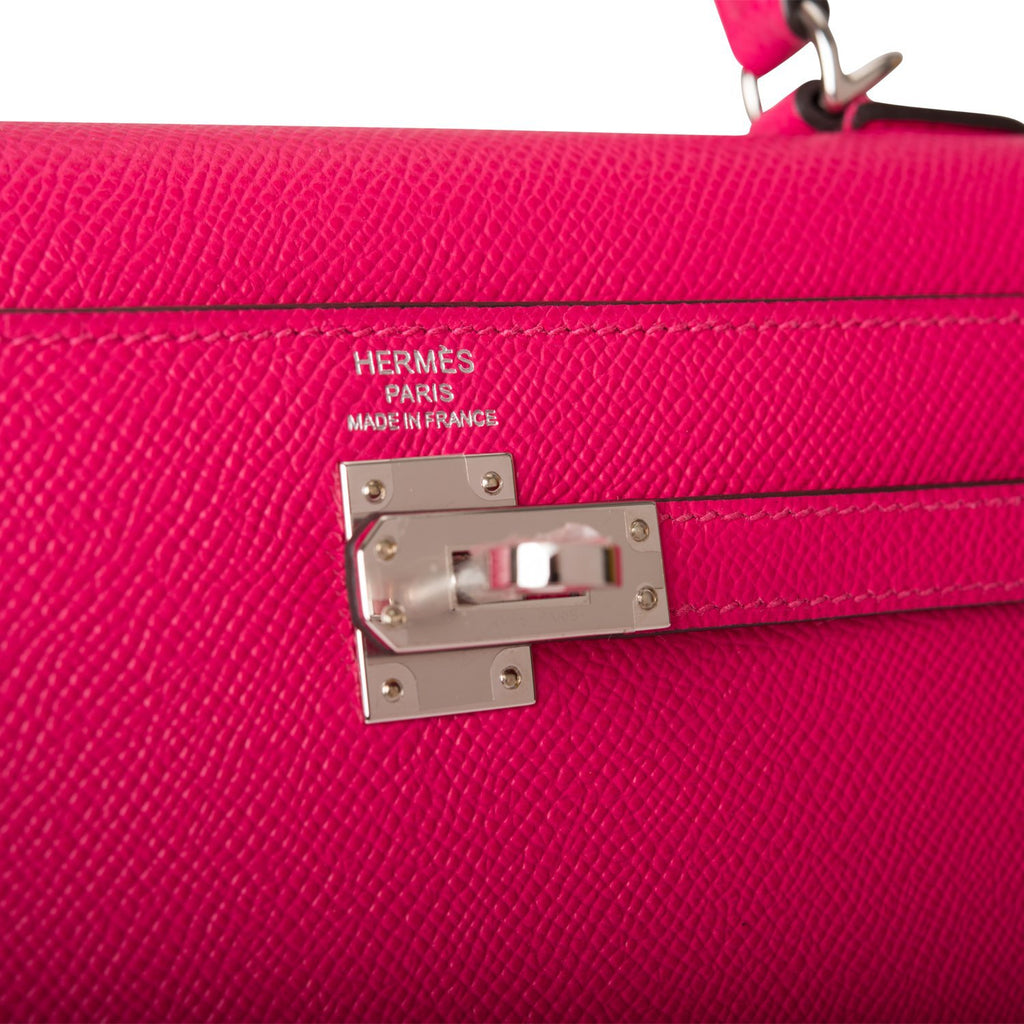 Hermès Kelly 25 Sellier Epsom Rose Confetti PHW - Kaialux