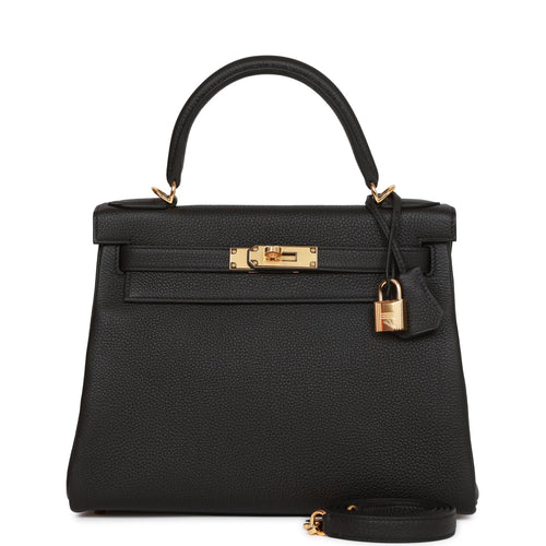 Hermès Kelly Sellier 28 Croco Porosus Black GHW ○ Labellov ○ Buy and Sell  Authentic Luxury