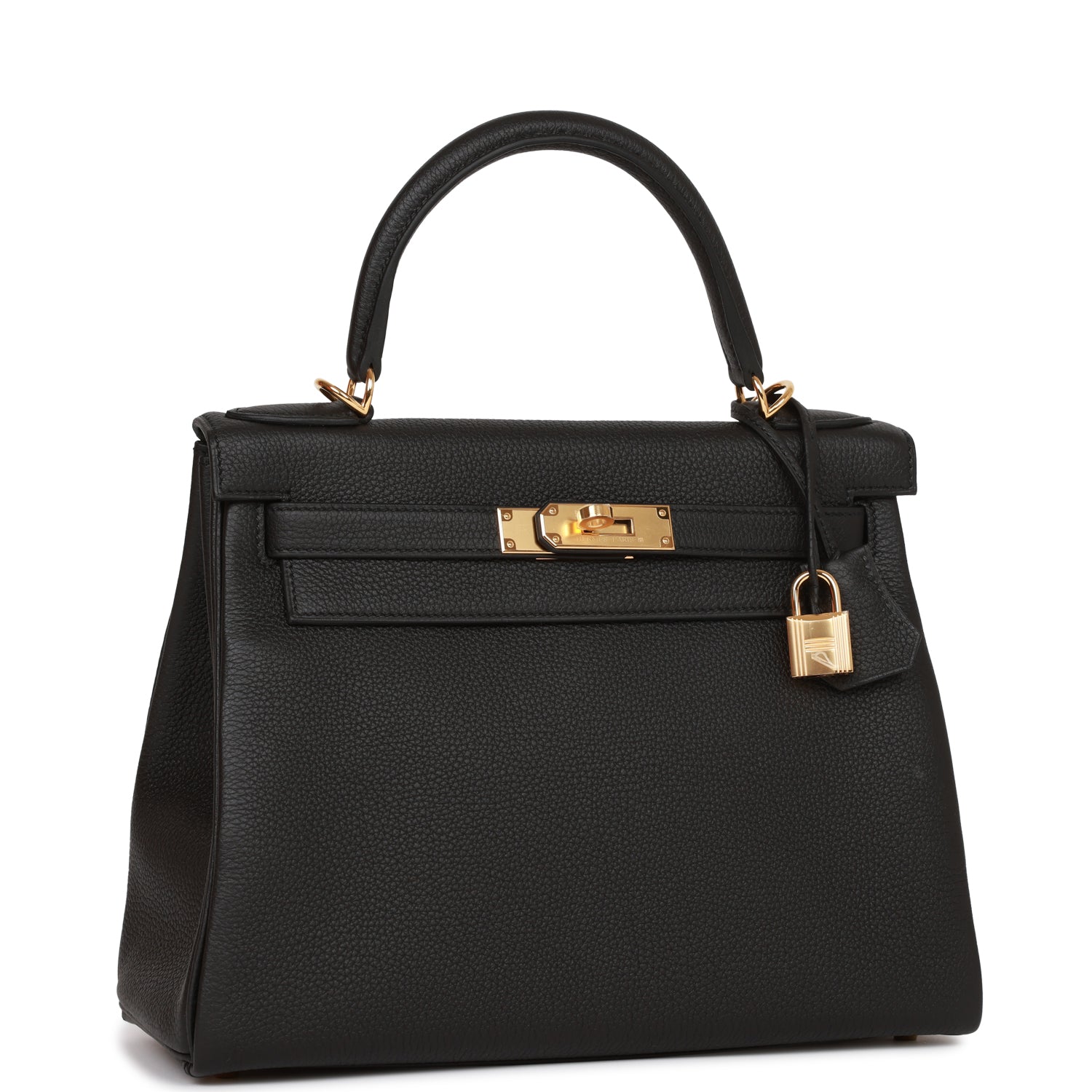 Hermes Kelly Retourne 28 Black Togo Gold Hardware – Madison Avenue Couture