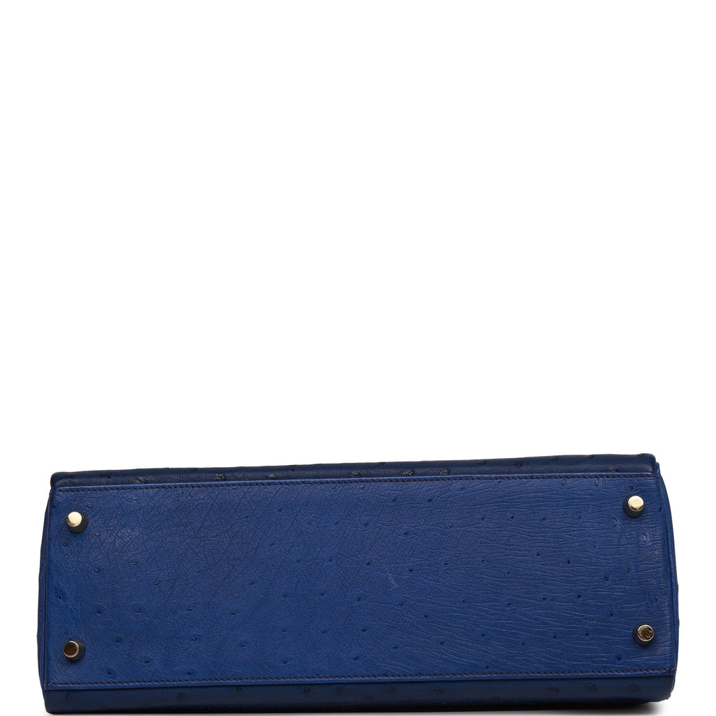 Blue Saphir Shiny Alligator Sellier Kelly 32 Gold Hardware, 1998, Handbags  & Accessories, 2021