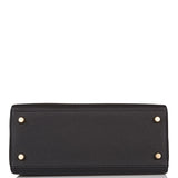 Hermes Black Togo Retourne Kelly 25cm Gold Hardware