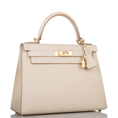 Hermes Craie Epsom Sellier Kelly 28cm Gold Hardware