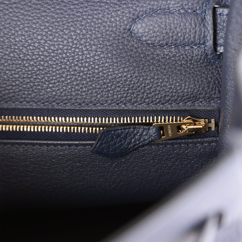 HERMES Bag Reveal** - HERMES 32cm 'BLEU NUIT' Togo Leather Kelly Bag with  Gold Hardware 