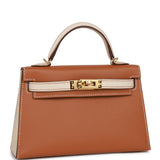 Hermes Special Order (HSS) Kelly Sellier 20 Gold and Craie Epsom Gold Hardware