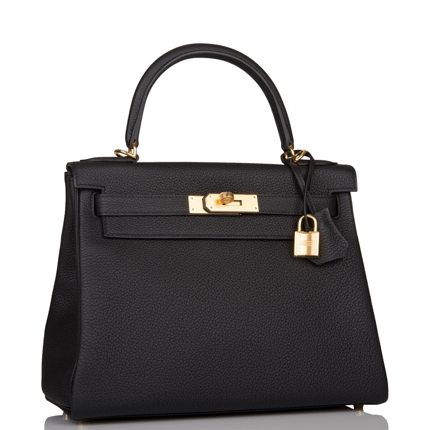 Hermes Kelly Retourne 28 Black Togo Gold Hardware – Madison Avenue Couture