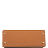 Hermes Special Order (HSS) Kelly Sellier 25 Gold and Trench Epsom Brushed Gold Hardware