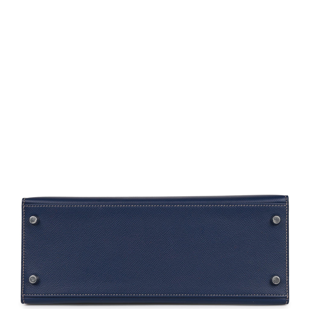 Hermès - Hermès Kelly 28 Epsom Leather Handbag-Bleu Indigo Gold Hardware