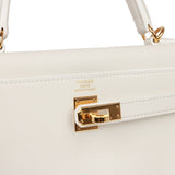 Hermès pre-owned Retourné Kelly 35 handbag, White