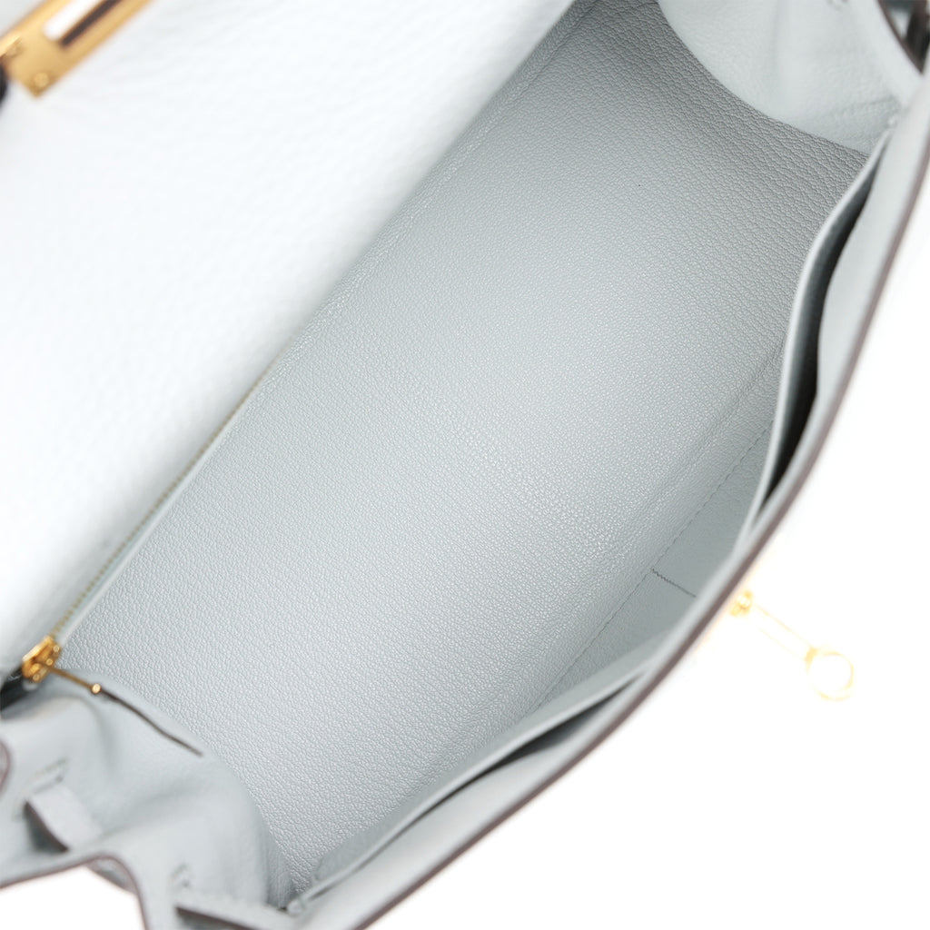 Hermès Kelly Hermes Epsom 25 Eggshell Leather ref.523701 - Joli Closet
