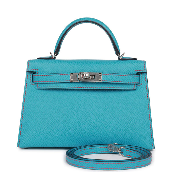 Hermes HSS Kelly Sellier 20 Bleu du Nord and Bougainvillea Epsom ...