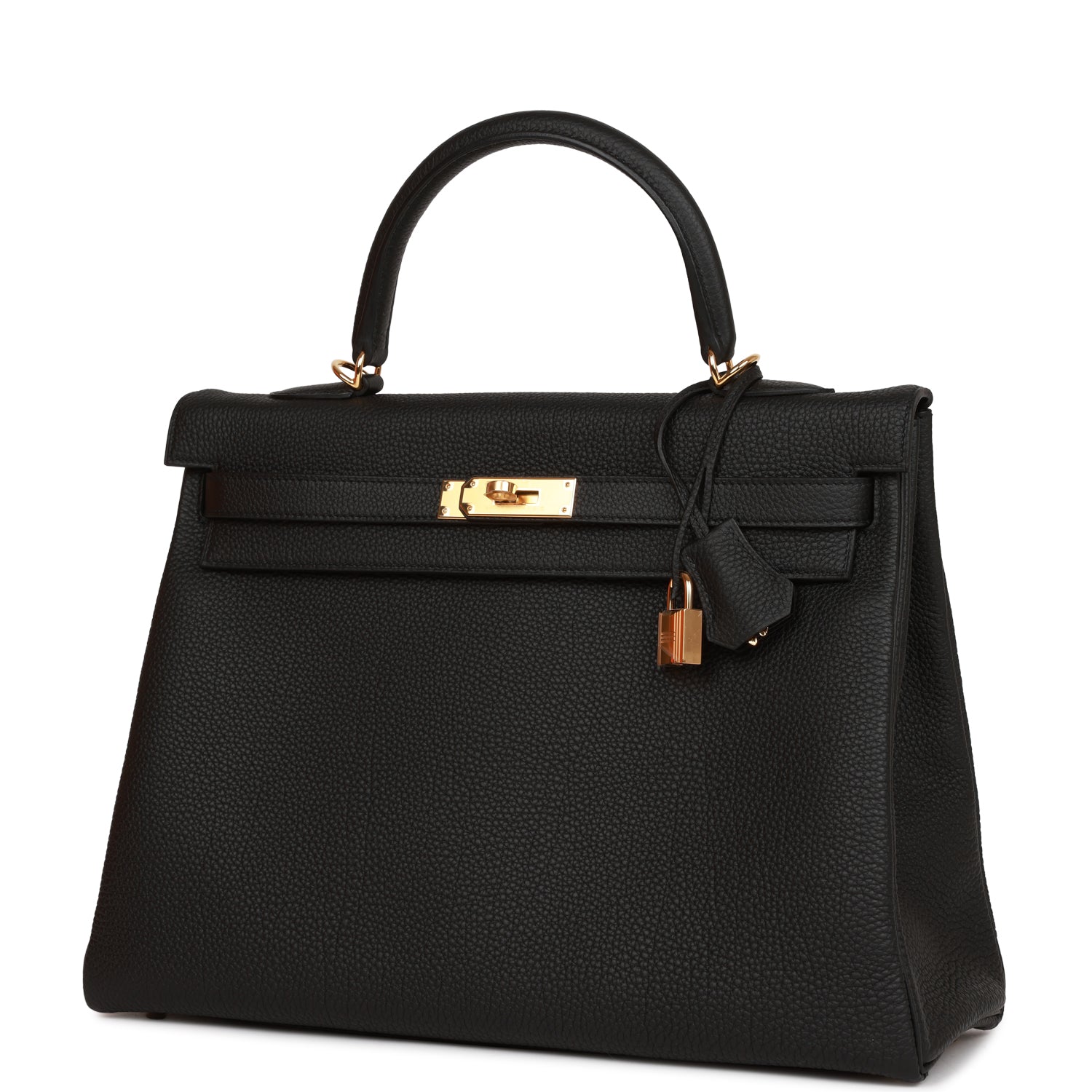Hermes Black Togo Retourne Kelly 35 Gold Hardware – Madison Avenue Couture