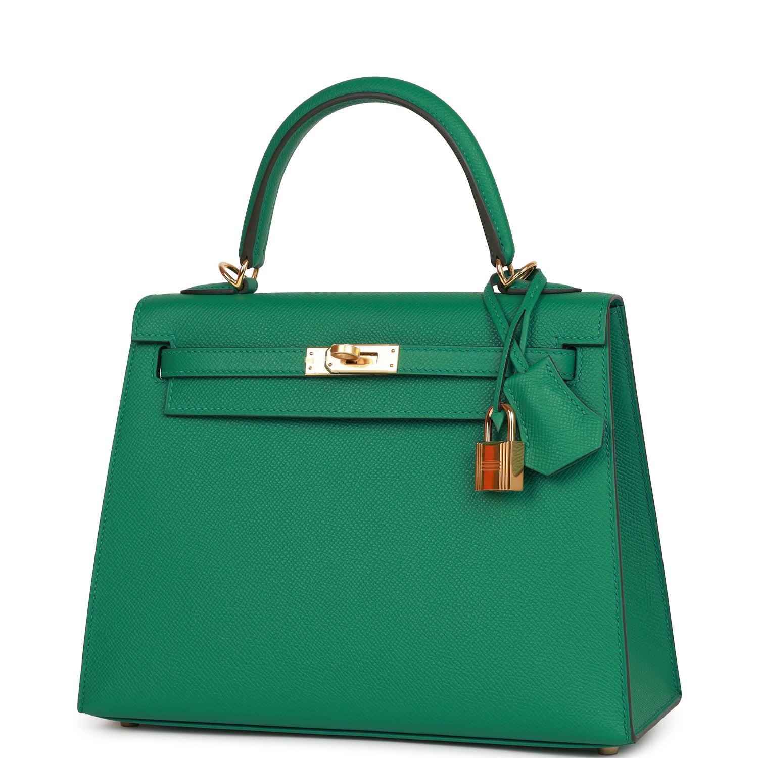 Hermes Kelly Sellier 25 Vert Vertigo Epsom Gold Hardware – Madison ...