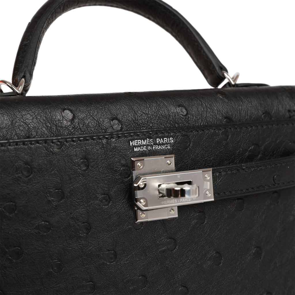 Hermes Kelly Sellier 20 Fuchsia Ostrich Palladium Hardware – Madison Avenue  Couture
