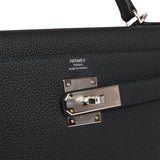Hermès Kelly 32 Retourne Chalk Craie  Togo with Palladium Hardware -  Bags - Kabinet Privé