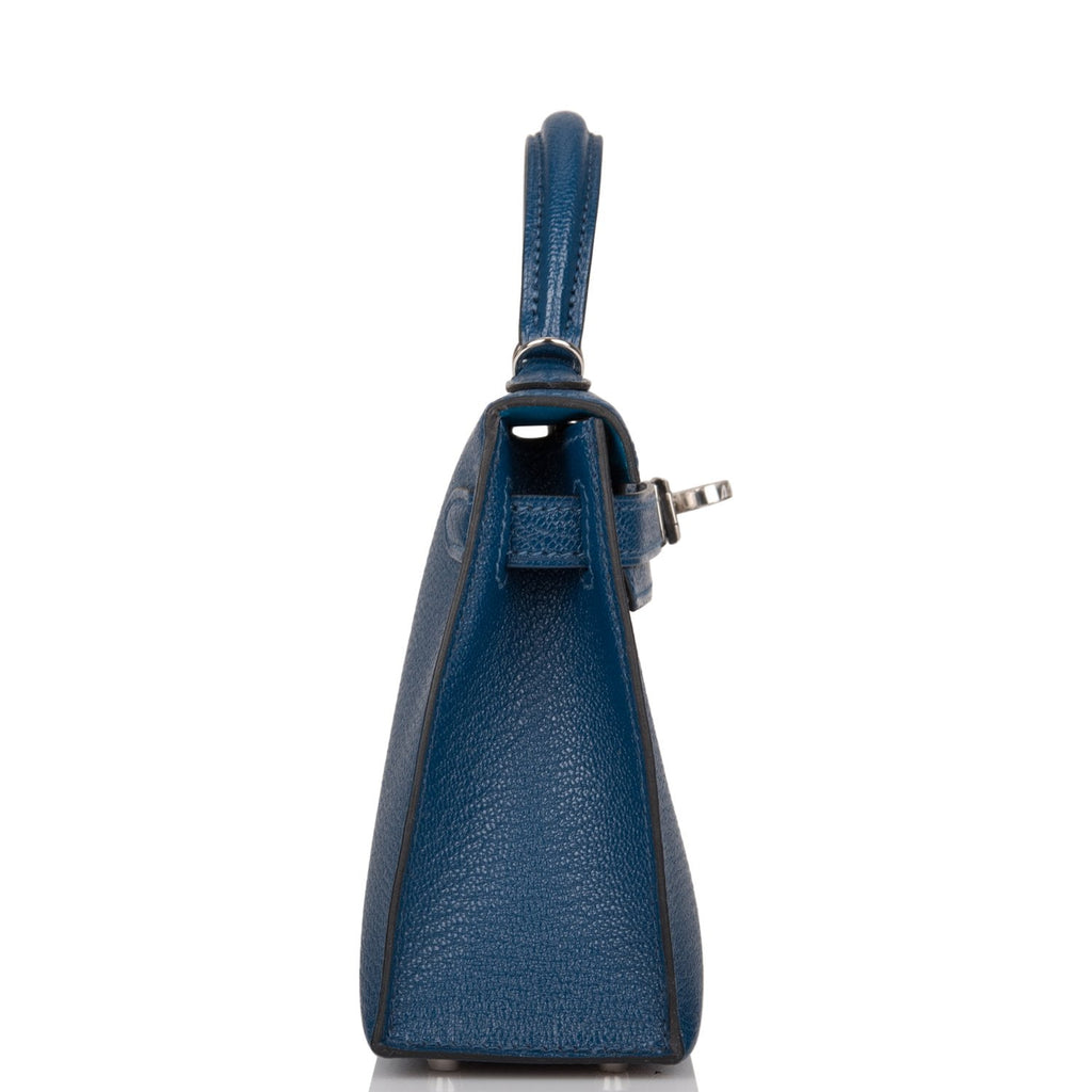 Hermes Mini Kelly 20 HSS Sellier Bag Deep Bleu / Bleu Izmir Epsom