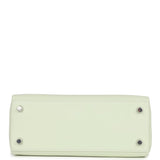 Hermes Kelly 25cm Swift 1Z light Lime Silver Hardware Full Handmade -  lushenticbags