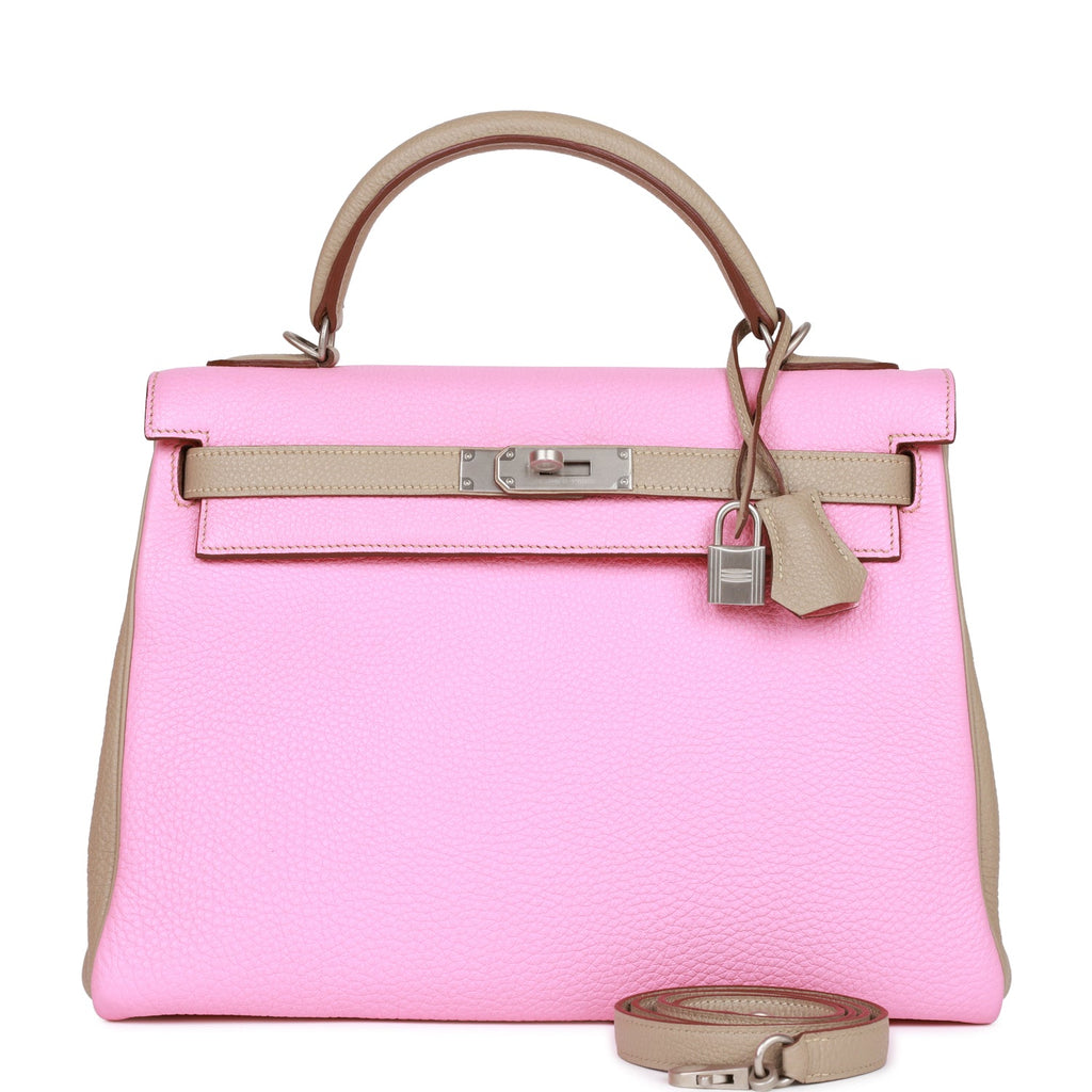 Pre-owned Hermes Birkin 35 Bubblegum Togo Palladium Hardware Pink Madison Avenue Couture