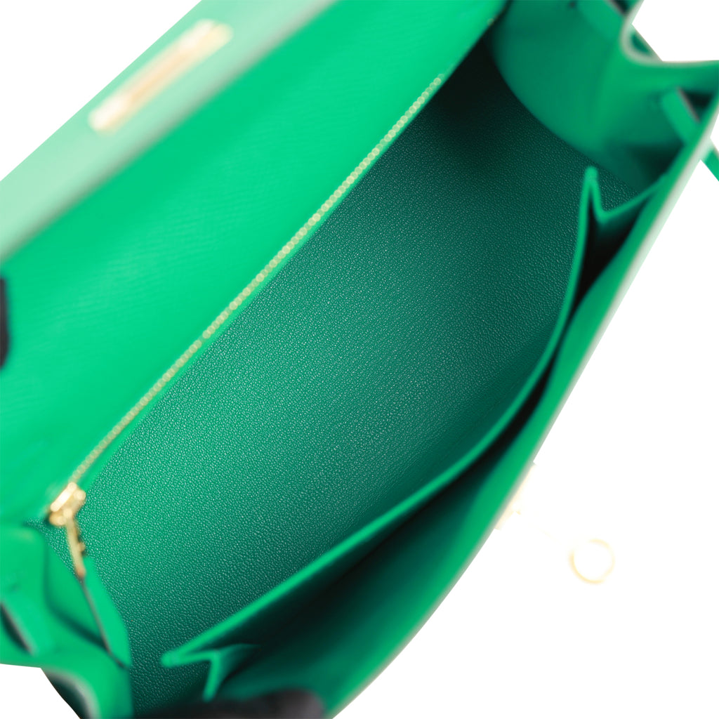 Hermès Kelly 25 Vert Jade Sellier Epsom Gold Hardware GHW — The French  Hunter