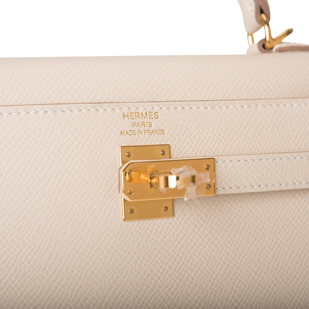 Hermes Kelly Sellier 20 Craie Epsom Gold Hardware – Madison Avenue Couture