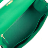 Hermes Kelly Sellier 28 Vert Jade Epsom Gold Hardware