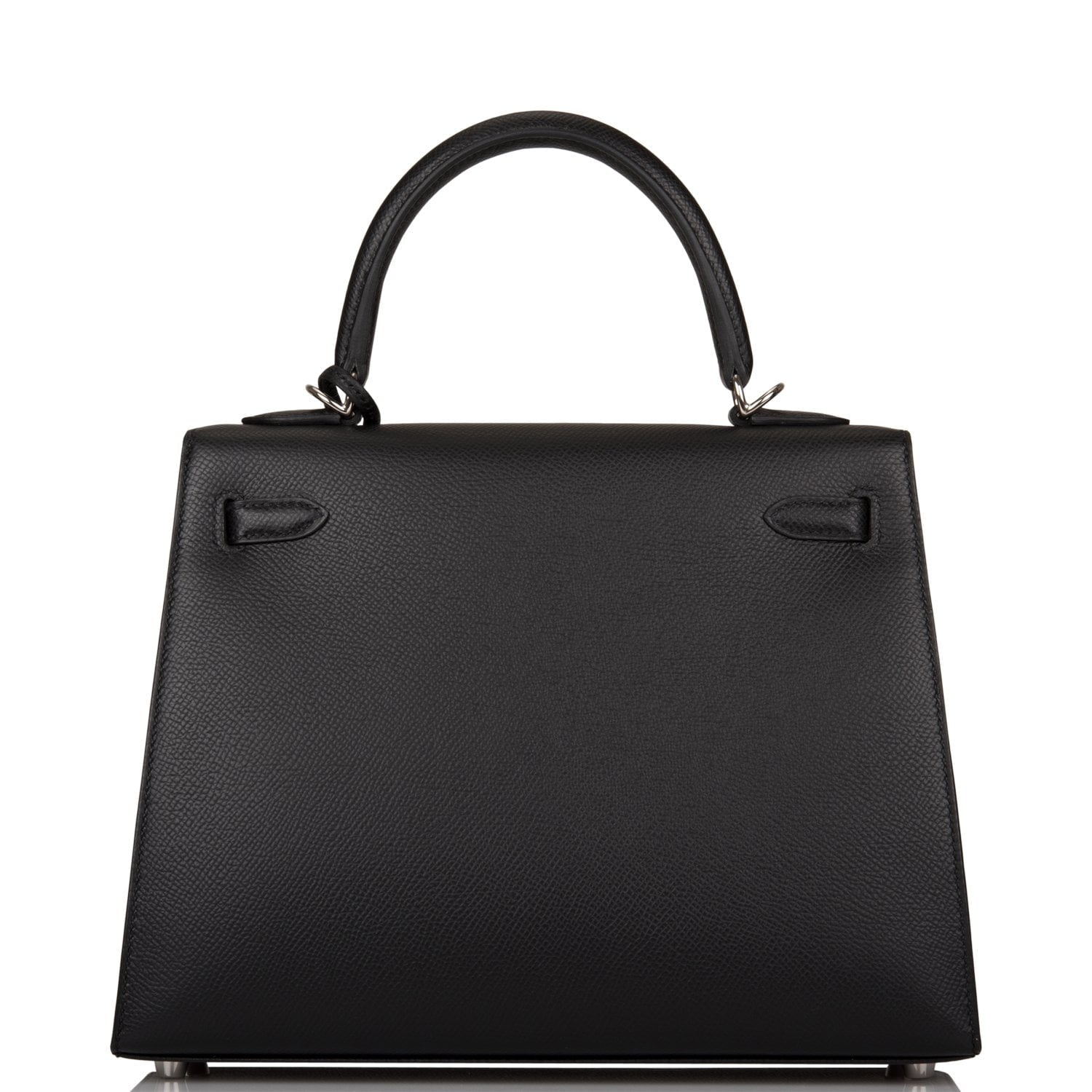 Hermes Kelly Sellier 25 Black Epsom Palladium Hardware – Madison Avenue ...