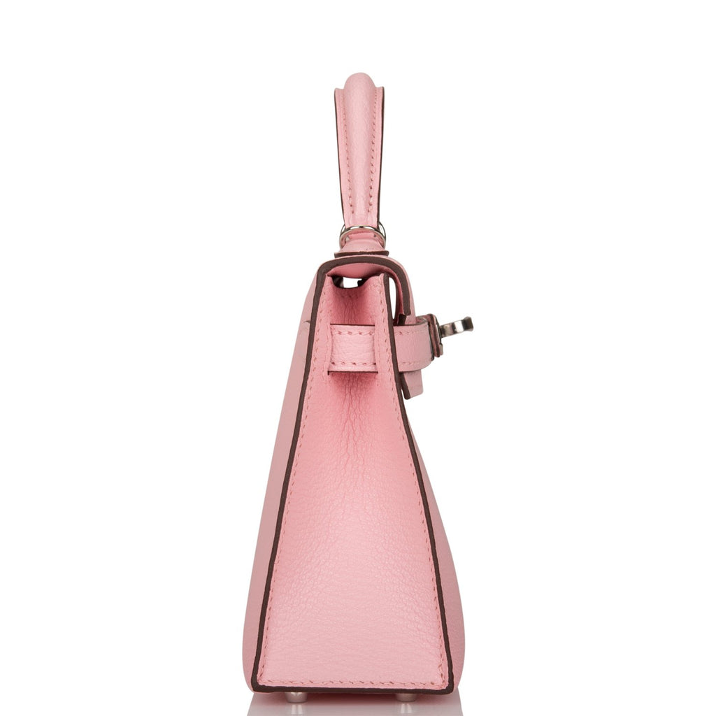 Hermes Special Order (HSS) Kelly Sellier 25 Rose Sakura Chevre Permabr –  Madison Avenue Couture