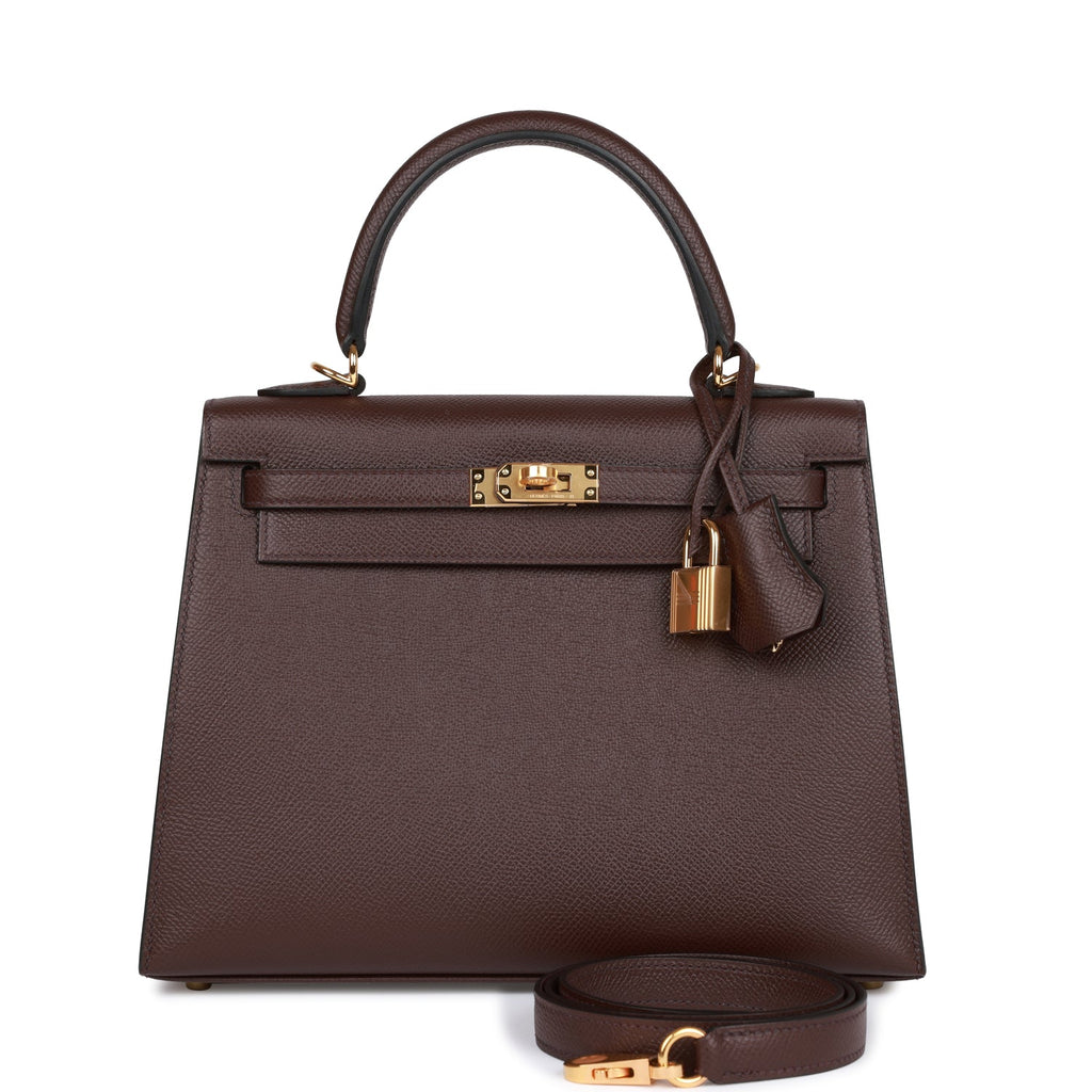 Hermès Kelly 25 Rouge Sellier Epsom With Gold Hardware