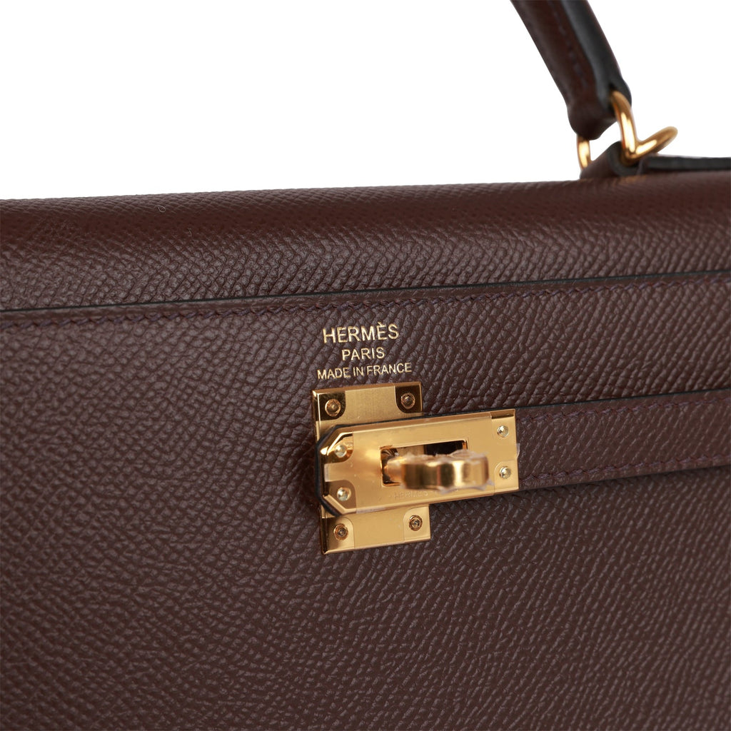 Hermes Kelly Handbag Red Epsom with Gold Hardware 25 Red 22175233