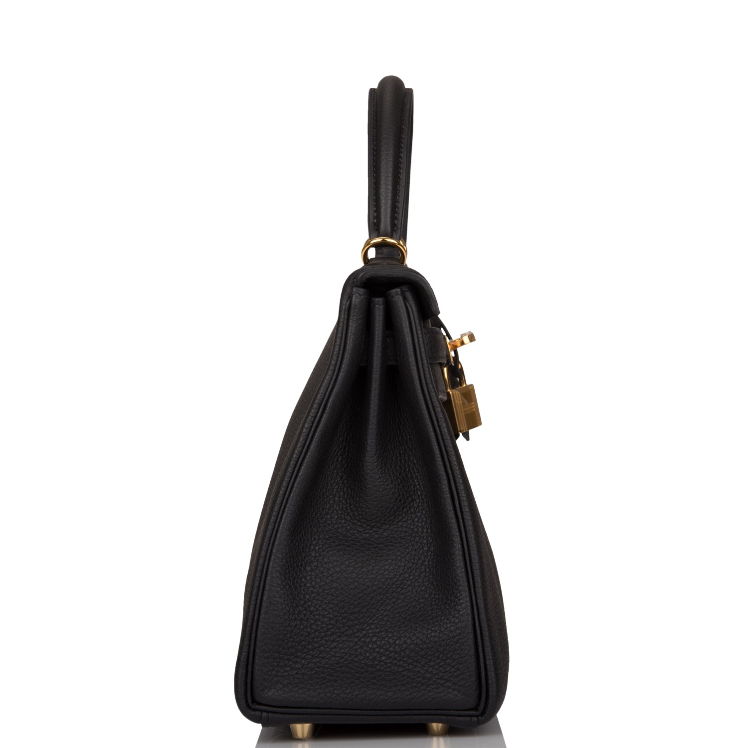 Hermes Kelly Retourne 25 Black Togo Gold Hardware – Madison Avenue Couture