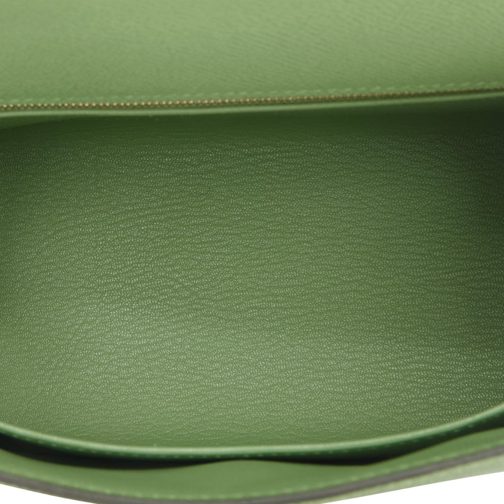 Hermès Kelly 25 Vert Criquet Sellier Epsom Gold Hardware GHW — The