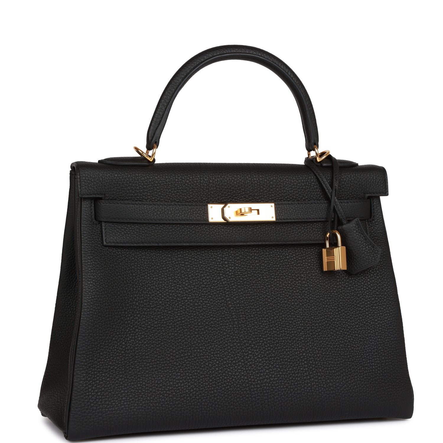 Hermes Kelly Retourne 32 Black Togo Gold Hardware – Madison Avenue Couture
