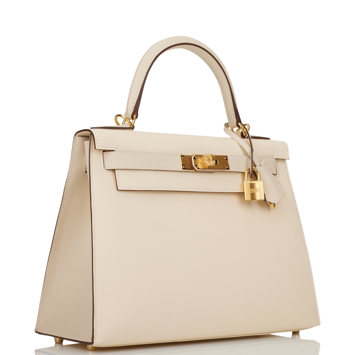 Hermes (HSS) Kelly Sellier 28 Nata and Craie Epsom Gold Hardware ...