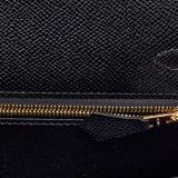 Hermes Kelly Sellier 25 Black Epsom Gold Hardware