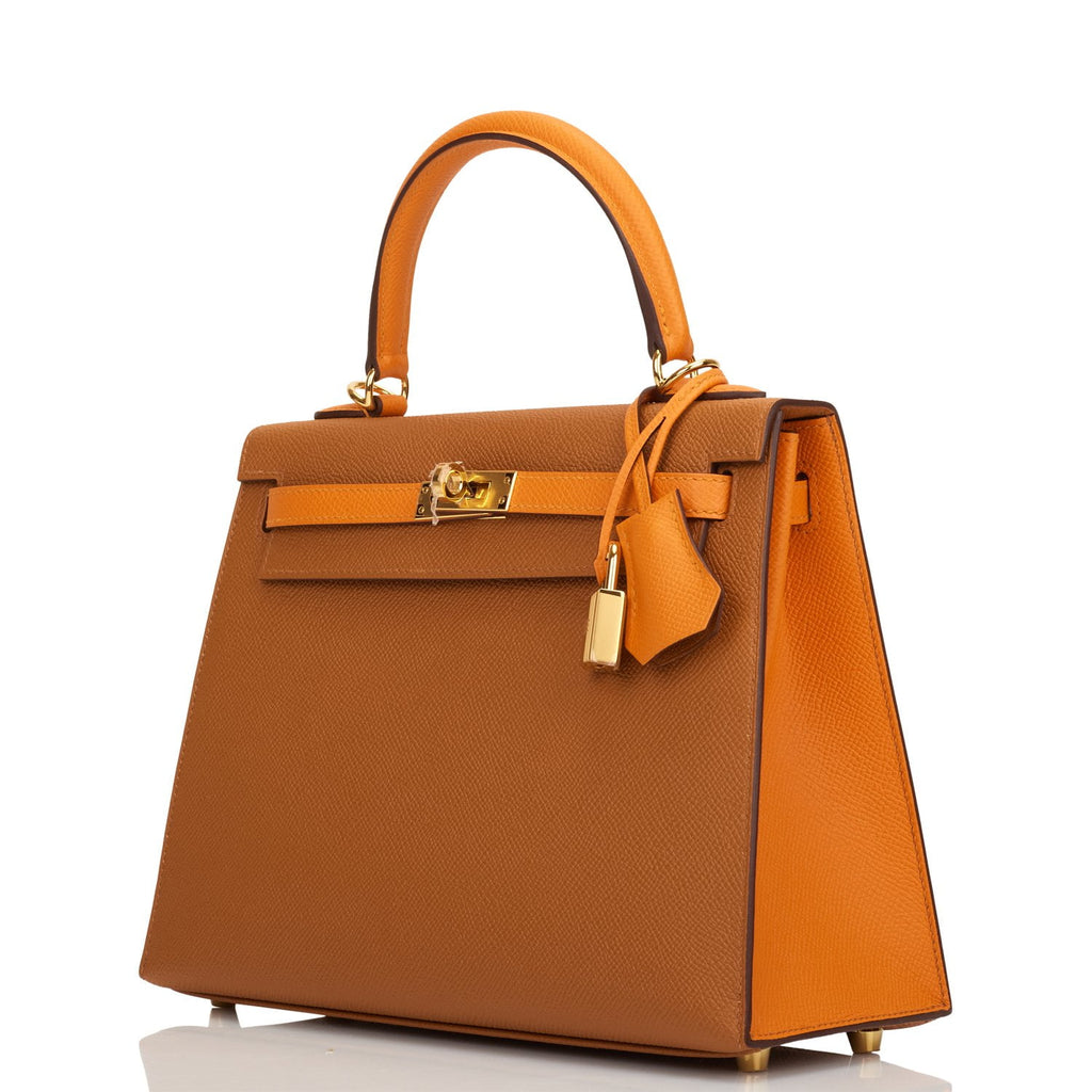Hermes Mini Kelly I Bag I9 Apricot Epsom GHW