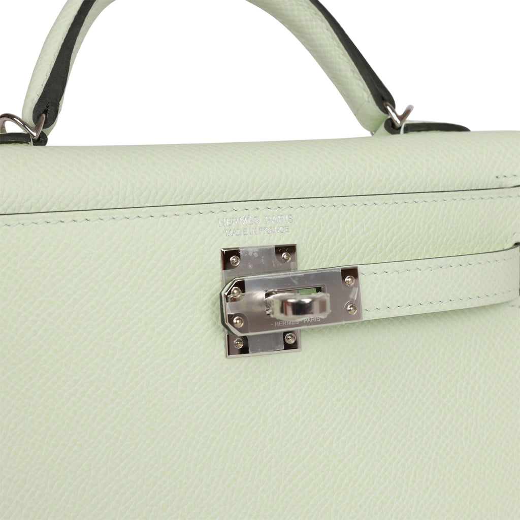 Hermès Original Bag  Hermès Birkin Sellier 30 Vert Fizz Epsom Palladium  Hardware