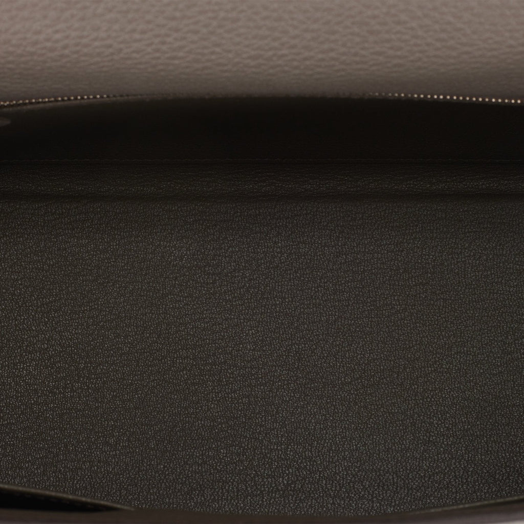 Hermès Etoupe Retourne Kelly 28cm of Togo Leather with Palladium