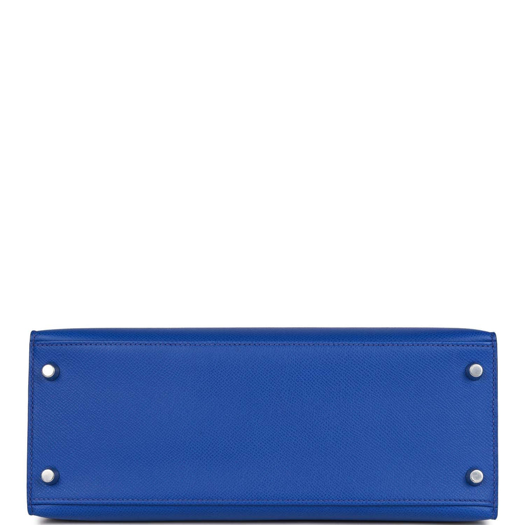 Hermès Kelly 28 Bleu Royal Epsom Sellier Palladium Hardware