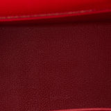 Hermès Kelly Sellier Rouge Casaque