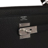 Hermes Kelly Retourne 32cm Black Togo Palladium Hardware