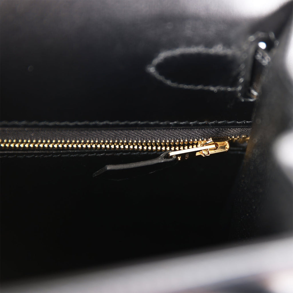 Hermes Kelly 35 cm Black Box Sellier Gold Hardware Authentic Hermès -  SANDIA EXCHANGE